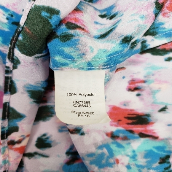 J. Crew Factory Cami Racerback Watercolor Tank Top - Picture 4 of 5